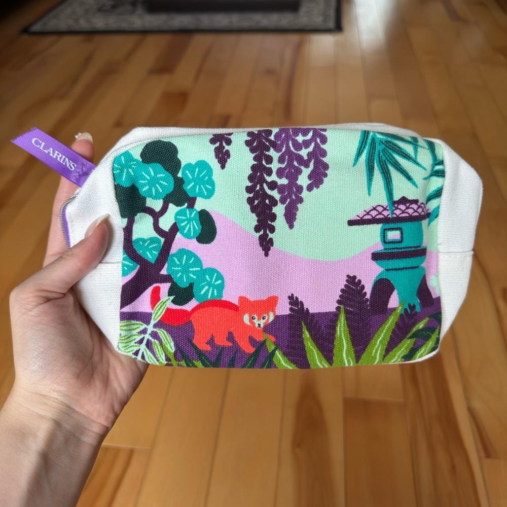 Clarins Jungle Print Cosmetic Bag